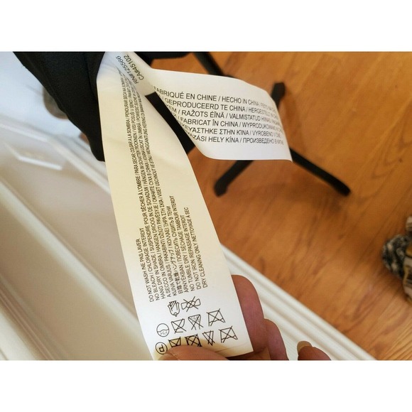 NWT State of Being Black Cut Out Wrap Dress Size M - Picture 12 of 12